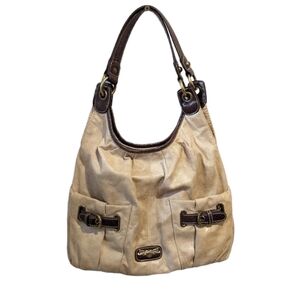 KATHY Van Zeeland cream shoulder bag